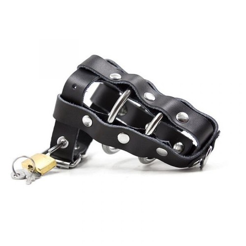 Gabbia pene bdsm - gabbia, pelle