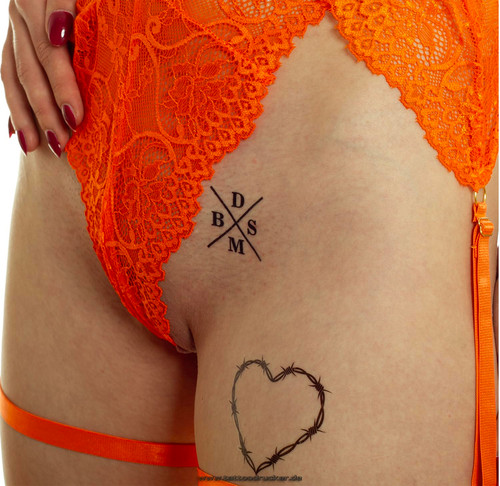 Set tatuaggi bdsm - x, 3