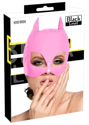 Maschera gatto fetish rosa - rosa, in